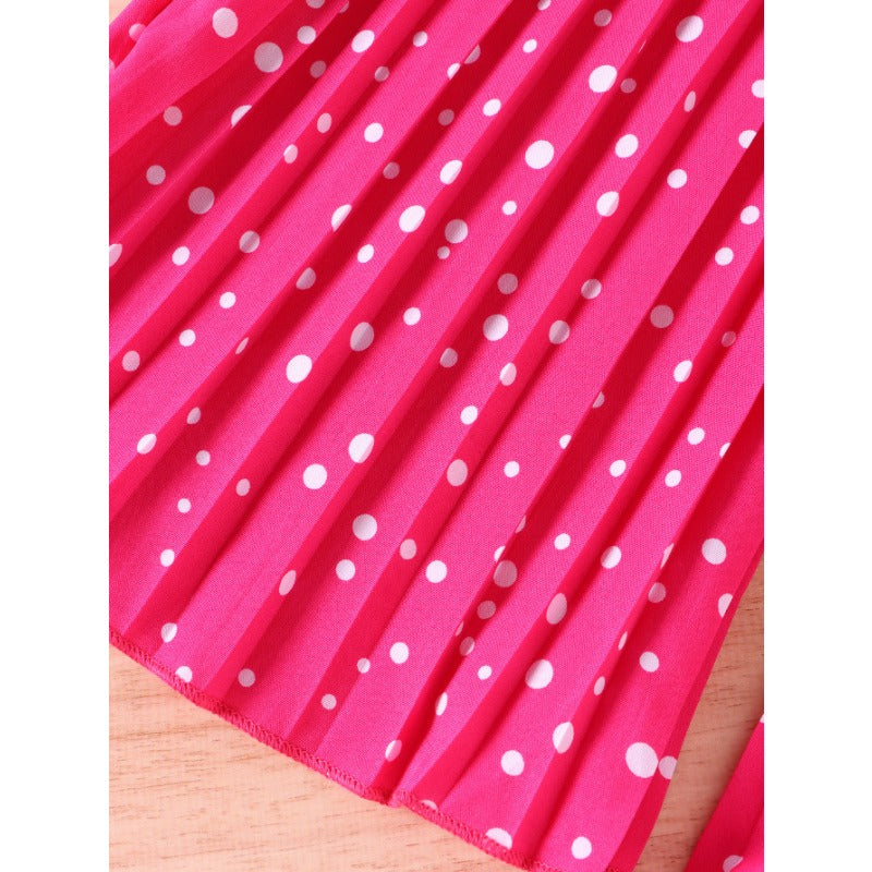 Wholesale Cartoon Avatar Short Sleeved and Wide Leg Pants Casual Polyester Two-piece Set